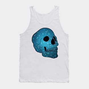 Galaxy Skull - Turquoise Tank Top